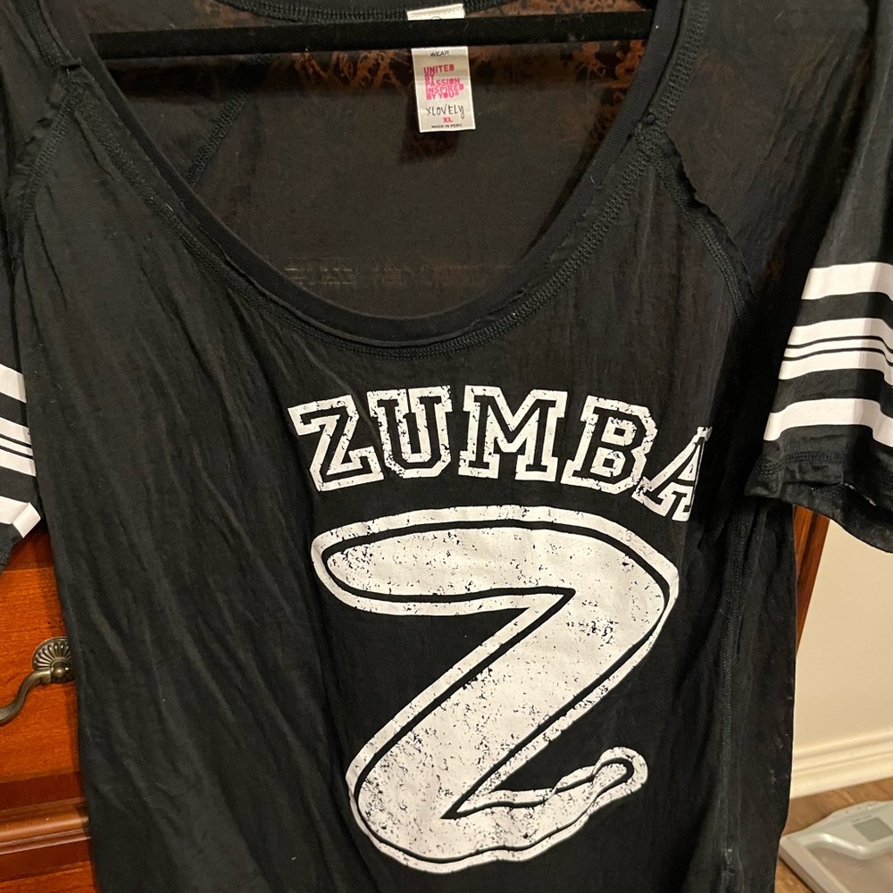 Black Zumba t-shirt size XL